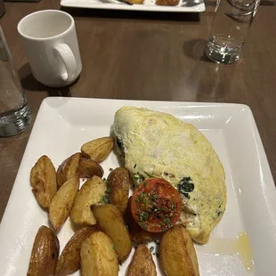 Salmon egg white omelette