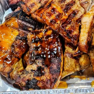 Grilled pork liempo