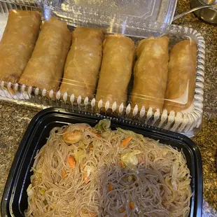 Pancit and lumpia's