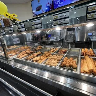 chicken wings and fried chicken, interior
