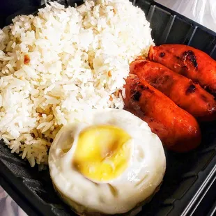 Sweet Longanisa Silog = $5.99