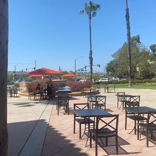 outside