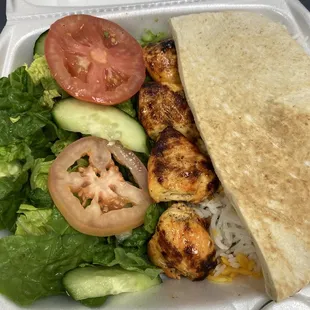 Chicken Kabob lunch special