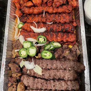 Kebab platter
