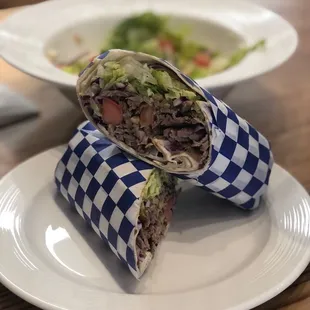 The beef and 18. Lamb and Beef Gyro Wrap - excellent