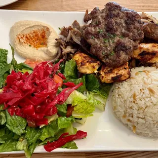 Lamb Shish Kebab Tray