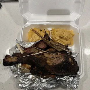 Grill king turkey leg- looks like it needs wound care or the morgue