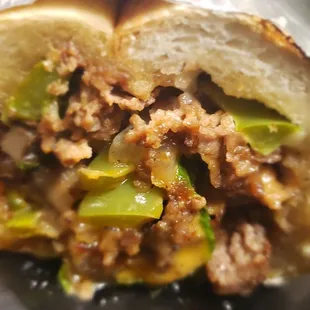 Delicious Philly cheesesteak