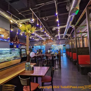 the interior of a restaurant