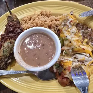 Combination #1 enchilada and chili relleno