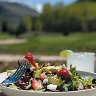 Clubhouse salad and margarita - perfect summer combo!