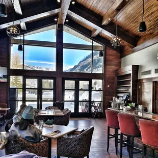 Beautiful views from dining room