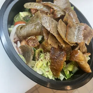 Salad with Gyro meat