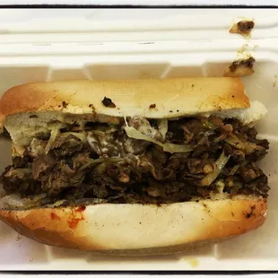 Mushroom swiss cheesesteak