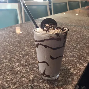 Our boozy Oreo Shakes are the perfect post-dinner dessert!