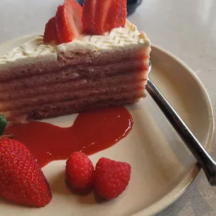 Strawberry layer cake