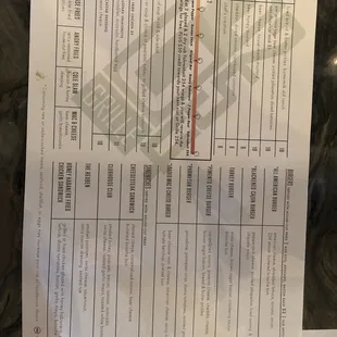 Menu 2021.