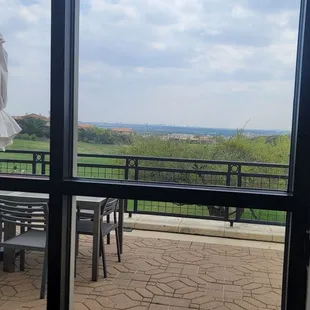 The view from our table
