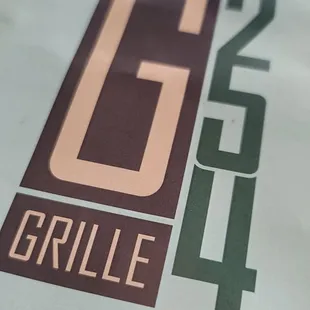 Menu cover