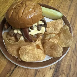 BBQ Cheddar Brisket Sandwich