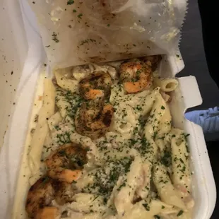 Chicken and Shrimp Alfredo