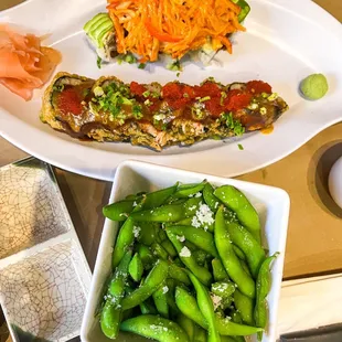 a variety of food items