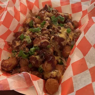 Pulled pork tots