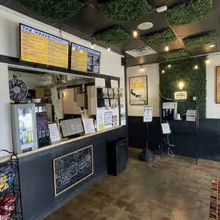 The view when you enter the establishment