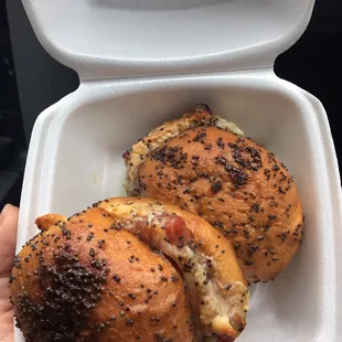 Gooey ham and cheese sliders. High quality and tasty.