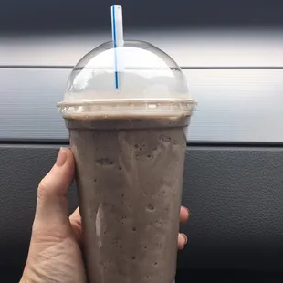 Oreo Shake. So amazing. Yummm. I opted for no whip and cherry but you can get it.