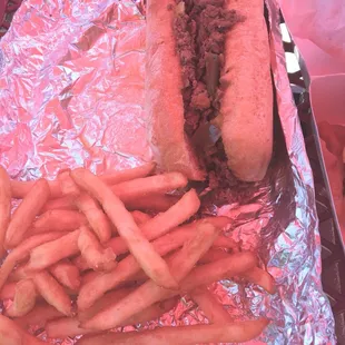 Philly and fries. Was amazing!!!