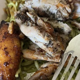 Garlic Herb Noodles with chicken