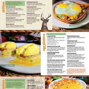 Breakfast menu