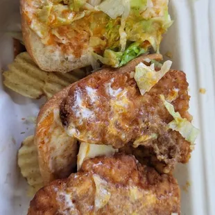 buffalo chicken (p. chips not from the truck)