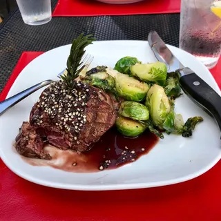 8 oz. Peppercorn Encrusted Filet Mignon