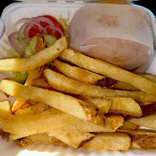 Grillshack Burger and fries