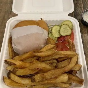 Classic cheeseburger with added grilled onions!