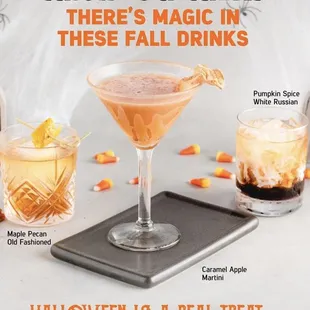 Halloween fall season drinks, grill smith, Tampa