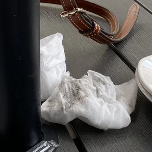 Dirty table, no excuse for this.