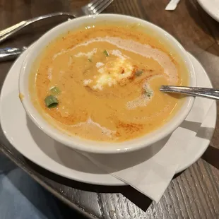 Pumpkin Crab Bisque
