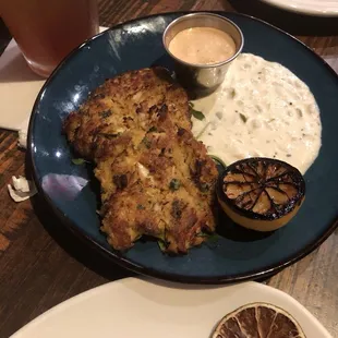 Crab Cake Burger Sandwich