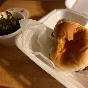 Not just BBQ- Great Burgers and always with everything COLLARDS! YUM!