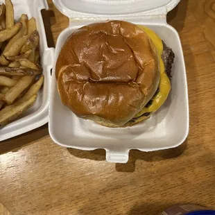 Double cheeseburger