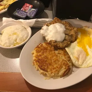 Country Fried Steak Breakfast Platter!