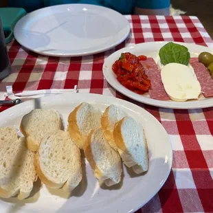 Small antipasto with bread