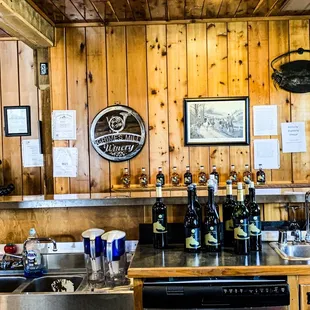 the kitchen of the winery