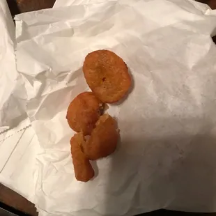 fried mushrooms $1.85 . Some resembles mushrooms and I get fried french fries in a couple. Taste wasn&apos;t bad. 6 piece spicy and roll, good.