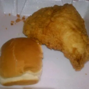 Breast and a roll.
