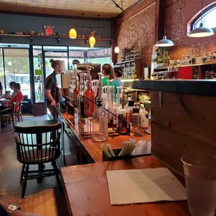 a man sitting at the bar
