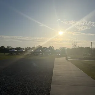 outside
